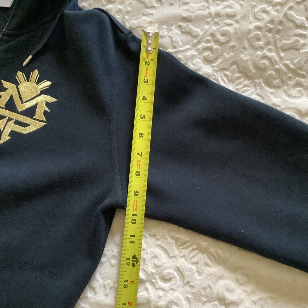 Manny Pacquiao Nike Sportswear Full-Zip Hoodie, size M, BLACK, gold logo, VNTG - Picture 7 of 16